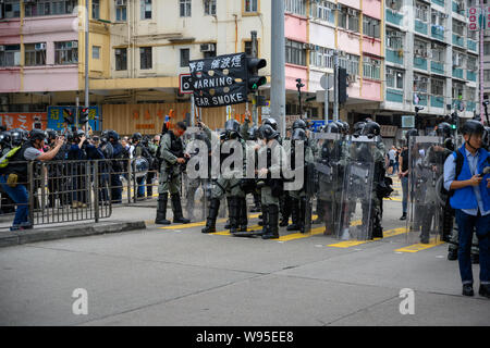 Hong Kong - Aug 11, 2019 11 août : Hong Kong style flashmob protester contre l'Extradition tout sur Hong Kong. Banque D'Images