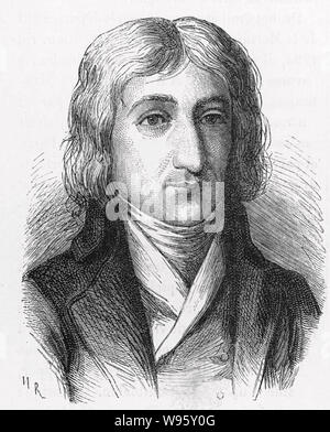 ANDRÉ-JACQUES GARNERIN (1769-1823), aéronaute et inventeur français du parachute sans cadre Banque D'Images