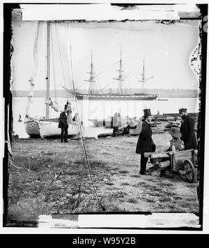 Alexandria, Va. frégate à vapeur Pensacola Résumé : Guerre civile sélectionné des photographies, 1861-1865 (Bibliothèque du Congrès) Banque D'Images