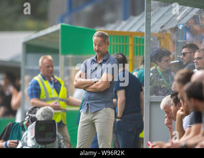 Mannheim, Deutschland. Août 11, 2019. coach Dja HUETTER (hôtel survienne quelque ) (F) déçu DFB Pokal Football, 1er tour, le Waldhof Mannheim (MA) - l'Eintracht Francfort (F), le 08/11/2019 à Mannheim (Allemagne). # #  DFL règlement interdit toute utilisation des photographies comme des séquences d'images et/ou quasi-vidéo # # #  utilisée dans le monde entier : dpa Crédit/Alamy Live News Banque D'Images