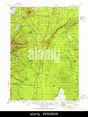 Carte de l'USGS Topo Oregon Chemult 2831511935 Restauration 125000 Banque D'Images