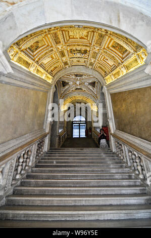 L'entrée du Palais des Doges, Venise, Italie Banque D'Images