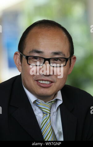 --FILE--Pan, Président de Soho 161 Wenhua Estate est représenté à Rhodos, province de Hainan, Chine du sud 17 avril 2009. Il est classé au 32ème avec la richesse personnelle Banque D'Images