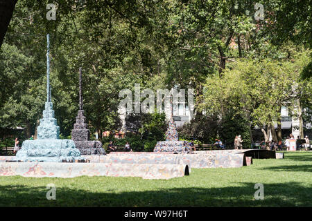 Madison Square Park est à Fifht Avenue et 23e Rue, New York, USA Banque D'Images