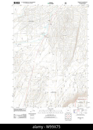 Carte de l'USGS Topo Oregon Crescent 20110818 Restauration TM Banque D'Images