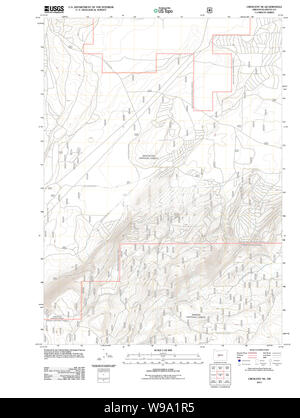 Carte de l'USGS Topo Oregon Crescent NW 20110715 Restauration TM Banque D'Images