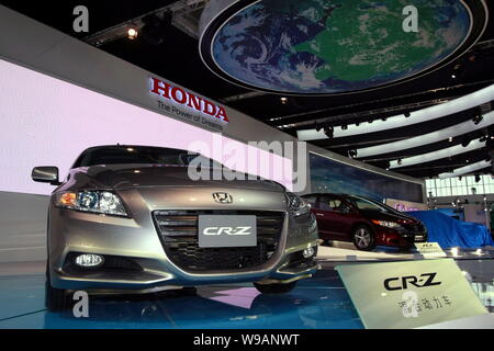 Une Honda CR-Z est sur l'affichage au cours de la 11e exposition Internationale Automobile de Beijing, connu sous le nom de Auto China 2010, à Beijing, Chine, le 23 avril 2010. Banque D'Images