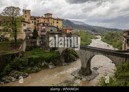 Castelnuovo di Garfagnana en Toscane, Italie Banque D'Images