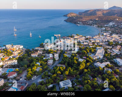 Agia Marina Harbour à l'île d'Egine en Grèce Banque D'Images