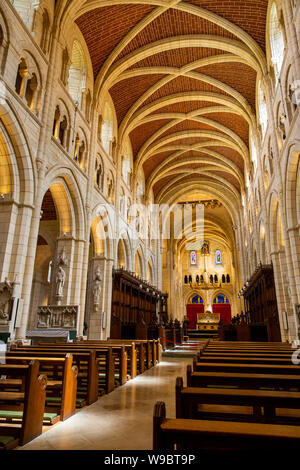 Royaume-uni, Angleterre, Devon, Buckfast, abbaye cistercienne, l'abbaye intérieur de l'Église, la nef Banque D'Images
