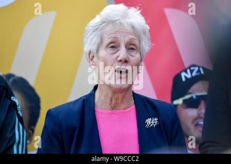 CGF Président Dame Louise Martin lors des Jeux du Commonwealth 2022 de Birmingham annonce à Edgbaston, Birmingham. Banque D'Images