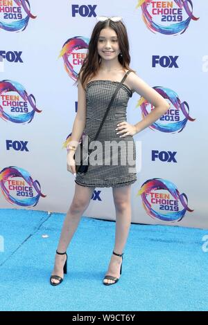 Sophie Michelle aux arrivées de Teen Choice Awards 2019, l'Hermosa Beach Pier, Hermosa Beach, CA 11 août 2019. Photo par : Priscilla Grant/Everett Collection Banque D'Images