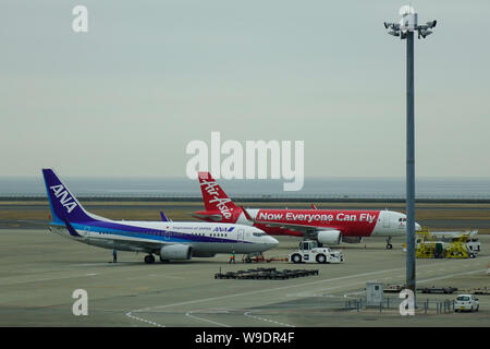 Nagoya, Japon - 19 mars 2018. Station d'avion des passagers à l'aéroport de Chubu Centrair (ONG) à Nagoya, au Japon. Banque D'Images