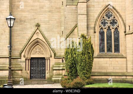 Bolton Parish Church (l'église St Pierre) - monument sur la Liste du patrimoine national pour l'Angleterre. Banque D'Images