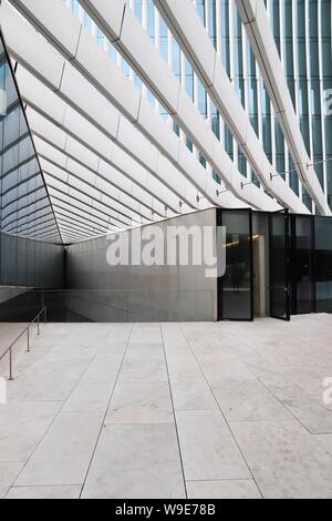 Lisbonne, Portugal - 6 juin 2018 : EDP Energias de Portugal immeuble de bureaux du siège à Lisbonne. L'informatique est un entreprise d'électricité portugaise Banque D'Images