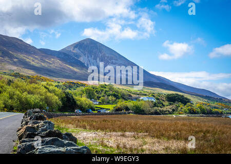 Les loisirs à Kilsallagh Beach, comté de Mayo, Irlande Banque D'Images