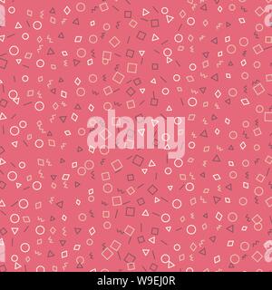 Couleur tendance motif abstrait sur fond rouge. Abstract pattern pour les produits imprimés. Illustration de Vecteur