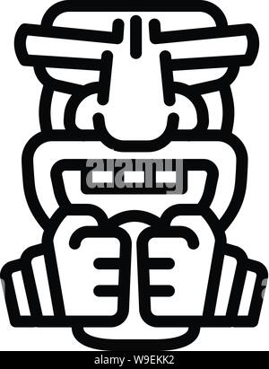 Icône idole mystère. Mystère aperçu l'icône vecteur d'idole pour la conception web isolé sur fond blanc Illustration de Vecteur