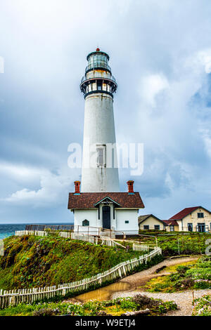 Pigeon Point Phare sur la côte Pacifique de la Californie, USA Banque D'Images