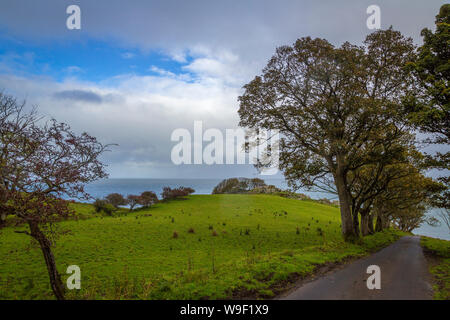 Lieu spectaculaire à Murlough Bay sur la côte d'Antrim Banque D'Images