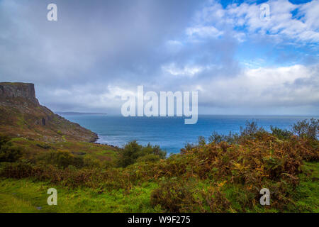 Lieu spectaculaire à Murlough Bay sur la côte d'Antrim Banque D'Images
