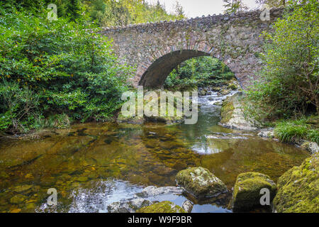 Vieux Pont Parnell au Tollymore Forest Park Banque D'Images