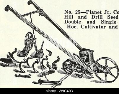 Image d'archive à partir de la page 105 de la Chalp annuel jardin 62ème. Currie's garden : annuel 62e année, le printemps 1937 curriesgardenann19dev. 3 Année : 1937 ( Page 102 CUKKIE BROTHERS CO., Milwaukee, WIS, outils de jardin nouveau 64-page Planète Jr. Catalogue, avec 181 illustrations, envoyé gratuitement. No 25-planète combiné Hill Jr. et percer Seeder et double et unique roue dentelée, cultivateur et charrue. Banque D'Images