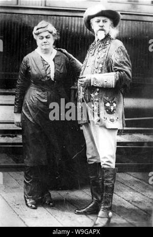 Buffalo Bill et sa femme, Louisa Banque D'Images