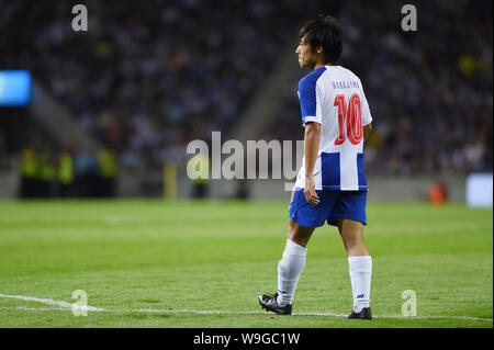 Porto, Portugal. Août 13, 2019. Shoya Nakajima (Porto), le 13 août 2019 - Football : Ligue des Champions troisième tour de qualification 2e match aller entre FC Porto 2-3 FC Krasnodar à Estadio do Dragao à Porto, Portugal. Credit : Itaru Chiba/AFLO/Alamy Live News Banque D'Images