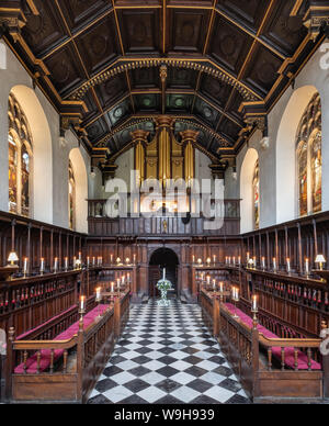 Intérieur De La Chapelle Peterhouse, Cambridge Banque D'Images