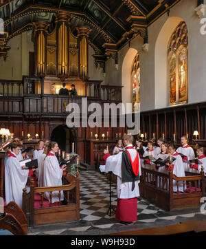 Chapelle Peterhouse et choeur, Cambridge Banque D'Images