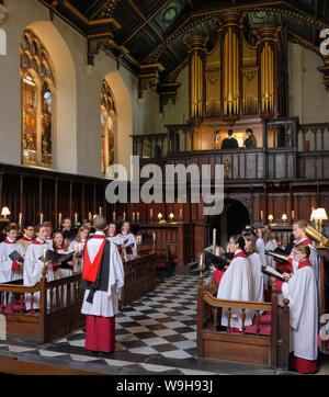 Chapelle Peterhouse et choeur, Cambridge Banque D'Images