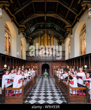 Chapelle Peterhouse et choeur, Cambridge Banque D'Images