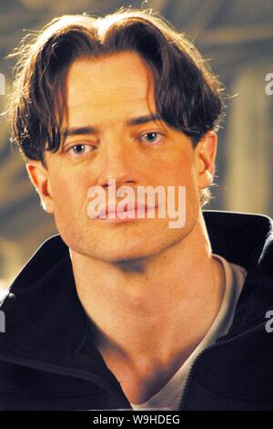 L'acteur américain Brendan Fraser pose au cours d'une conférence de presse pour la momie 3, à Shanghai, le 26 novembre 2007. La production de film, La Momie : la tombe de Banque D'Images