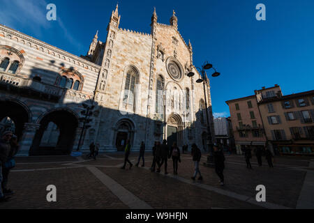 La Cathédrale de Santa Maria Assunta, Côme, Lombardie, Italie Banque D'Images