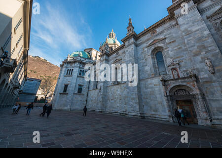 La Cathédrale de Santa Maria Assunta, Côme, Lombardie, Italie Banque D'Images