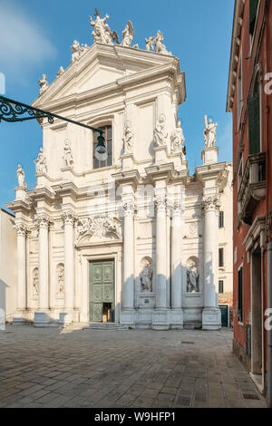 L'église de Santa Maria Assunta, connu sous le nom de 'I Gesuiti', à Venise Banque D'Images