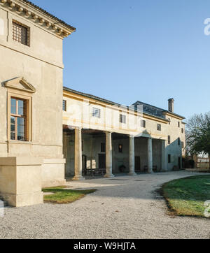 La Villa Saraceno, conçu par Andrea Palladio, à finale près de Vicenza, administré par la fiducie Historique Banque D'Images