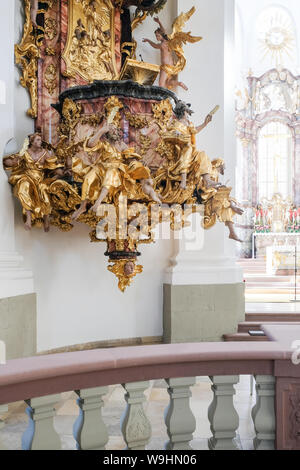 La chaire de saint Pierre, Würzburg Banque D'Images