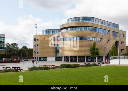 La courbe, un état de l'art University building dans le centre de Middlesbrough, Angleterre, Royaume-Uni Banque D'Images