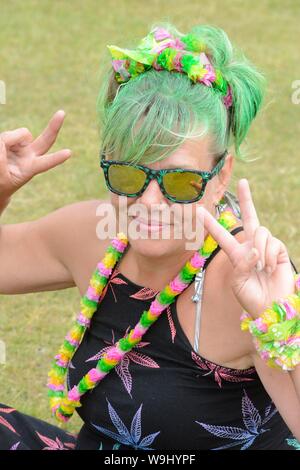 Green Pride 2019 Festival de cannabis à Preston Park, Brighton. Photo:Terry Applin Banque D'Images