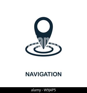 Vecteur symbole icône de navigation. Signe de la création et le développement de seo icons collection. Pourvus d''une télévision et d'ordinateur pour l'icône de navigation mobile Illustration de Vecteur