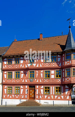 Altes Fachwerkhaus von 1606, Rathaus Banque D'Images