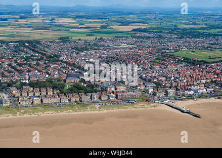 Une vue aérienne de Lytham St Annes, Fylde Coast, North West England, UK Banque D'Images