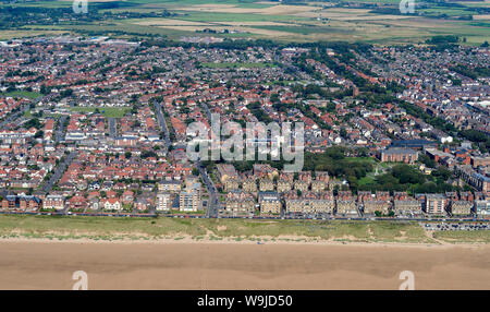 Une vue aérienne de Lytham St Annes, Fylde Coast, North West England, UK Banque D'Images