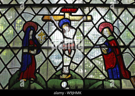 La Crucifixion avec la Vierge Marie et saint Jean Banque D'Images