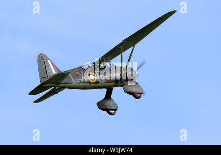 Westland Lysander restauré la deuxième guerre mondiale avion de coopération avec l'armée britannique. Banque D'Images