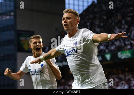 Copenhague, Danemark. 13rd, 2019 Août. Viktor Fischer (7), du FC Copenhague vu pendant le match de qualification de la Ligue des Champions entre le FC Copenhague et l'étoile rouge de Belgrade à Telia Parken. (Photo crédit : Gonzales Photo - Dejan Obretkovic). Banque D'Images