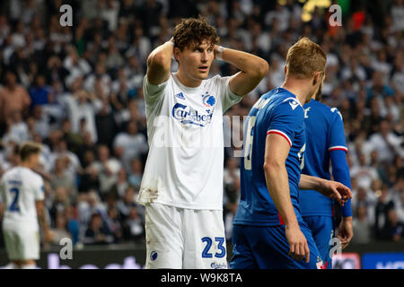 Copenhague, Danemark. 13rd, 2019 Août. Vent Jonas (23), du FC Copenhague vu pendant le match de qualification de la Ligue des Champions entre le FC Copenhague et l'étoile rouge de Belgrade à Telia Parken. (Photo crédit : Gonzales Photo - Dejan Obretkovic). Banque D'Images