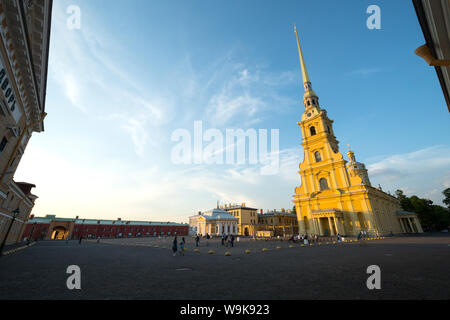 La Forteresse Pierre et Paul sur la Neva à Saint-Pétersbourg en Russie Banque D'Images